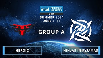 CS:GO - Heroic vs. Ninjas in Pyjamas [Mirage] Map 1 - IEM Summer 2021 - Group B