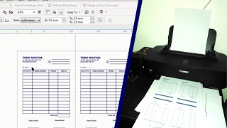 Mudahnya Desain dan Cetak Nota di Kertas F4 dibagi 4 Bagian - Tutorial CorelDRAW
