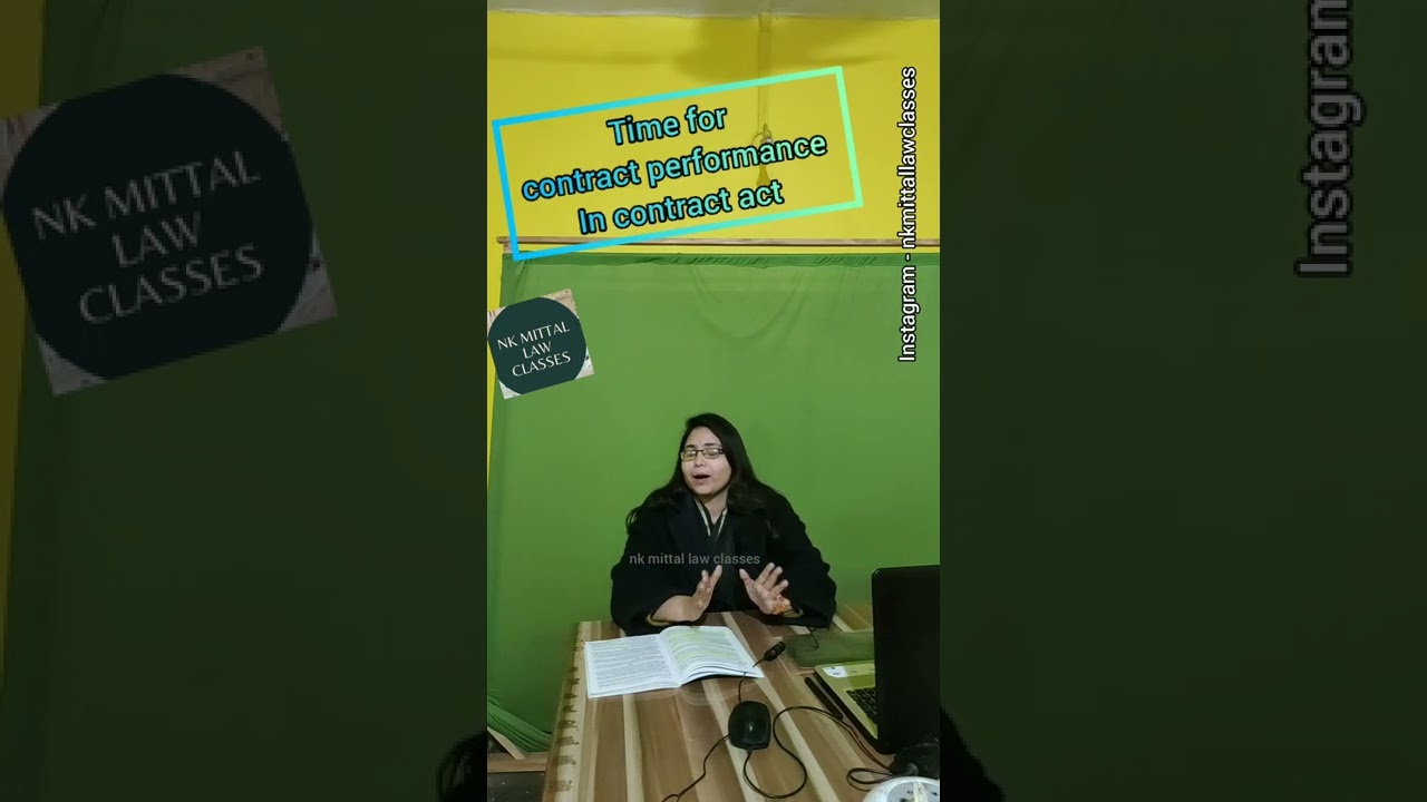 time for performance of contract 