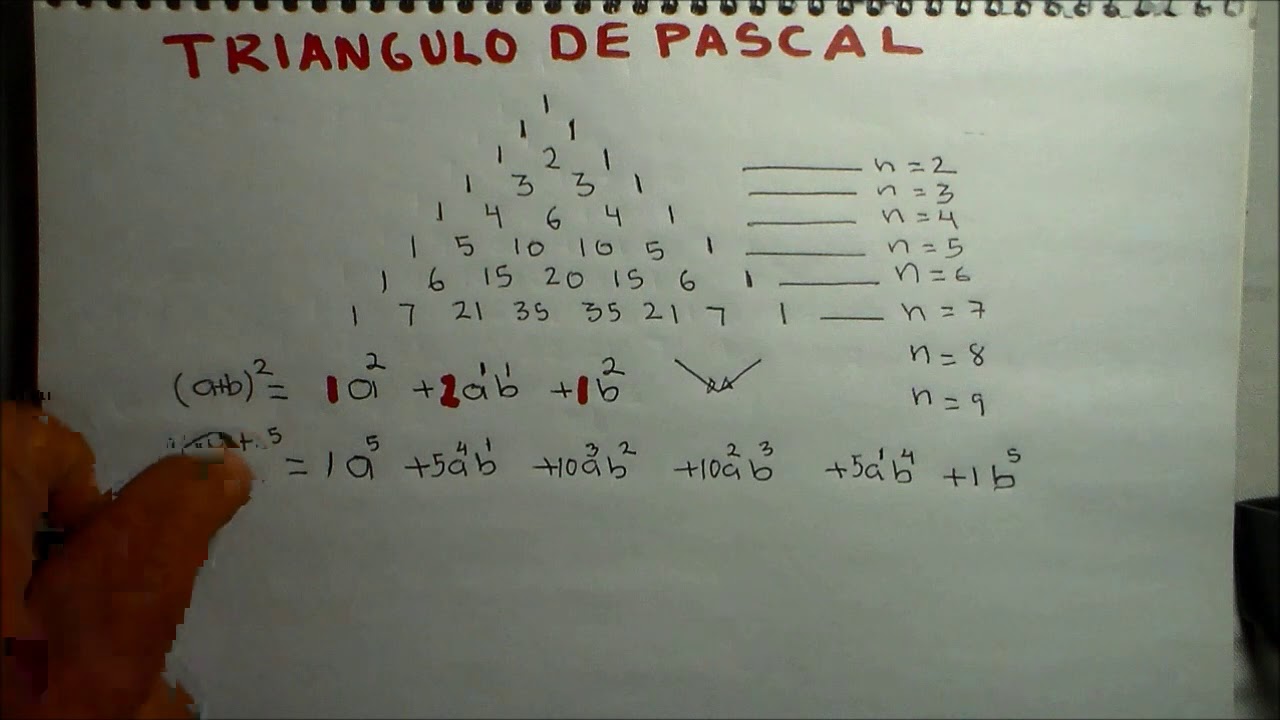 TRIANGULO DE PASCAL - YouTube