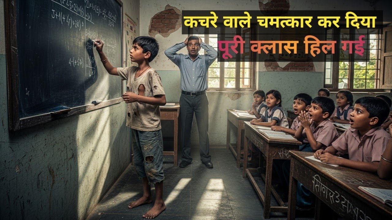 जिस नबच्चे को सब कचरा उठाने वाला कहते थे उसी ने क्लास में कमाल कर दिया ,💫