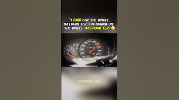 When you pay for the whole speedometer, you use the whole speedometer🤣#automobile #turbo #viral