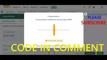 GFG POTD 31/05/2024 IN C++ MOST IMPORTANT INFORMATION | CODE IN COMMENT #geeksforgeeks #gfg #potd