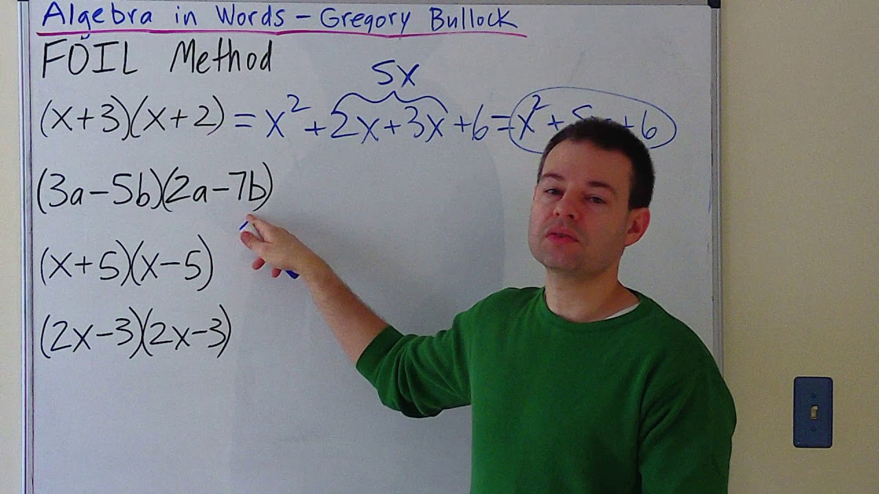 Y111.0 Products of Binomials - FOIL Method - YouTube