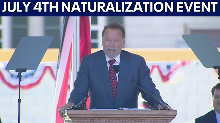FULL: Former California Governor Arnold Schwarzenegger speaks at July 4th Naturalization Ceremony