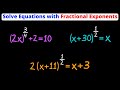 Solve Equations with Fractional Exponents | Eat Pi