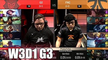 G2 eSports vs Fnatic | Week 3 Day 1 S6 EU LCS Spring 2016 | G2 vs FNC G1 W3D1