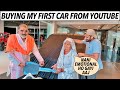 BUYING MY FIRST CAR FROM YOUTUBE MONEY😱😱