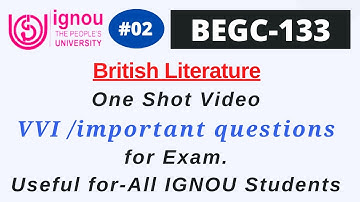 IGNOU BEGC-133 VVI/guess/important questions for exam. Full book in 2 hours. Part-02.
