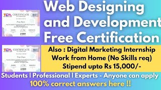 Famous Web Designing & Development Certification | Digital Marketing Internship ( NO Skills Required ) Wealth