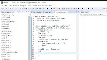 AP Computer Science A - While vs Do-While Loops