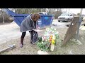 Linda Green visits the site where her daughter died on what would have been her 44th birthday