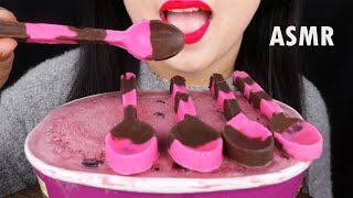 ASMR Eating Chocolate Spoons & Ice Cream  Asmr Edible Spoons  베라 아이스크림 리얼사운드 먹방 | Lishh-ASMR