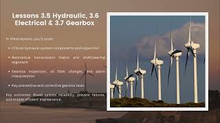 WINd Open Online Course | Module 3: Maintenance