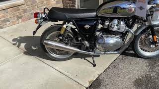 2021 Royal Enfield Interceptor 650 S&S Pipes Cold Start Revs