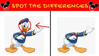 Spot the differences Mickey Mouse