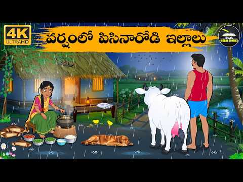 Telugu Stories- వర్షంలో పిసినారోడి ఇల్లాలు - moral stories in telugu- Neethi Kathalu - Moral Stories