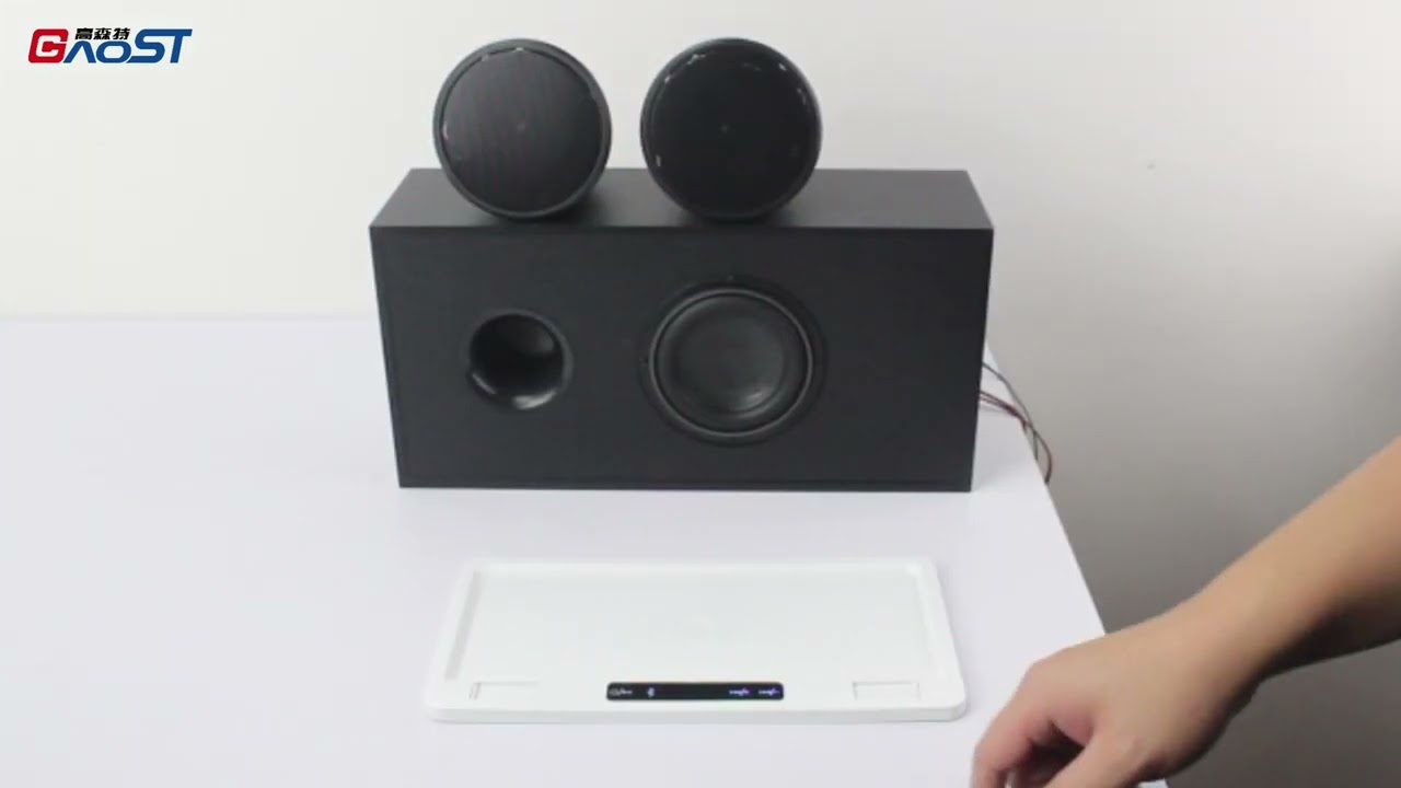 GAOST Wireless charger with bluetooth speaker combination for recliner sofa couch-white