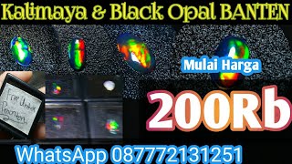 HARGA BLACK OPAL KALIMAYA AFRIKA WELO ETHIOPIA JARONG PUZZLE | JAKARTA GEMSTONES MARKET (INDONESIA). 