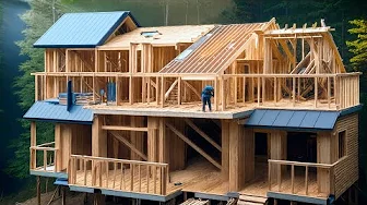 Man Spent 1 Year Building a Huge 2-Storey House