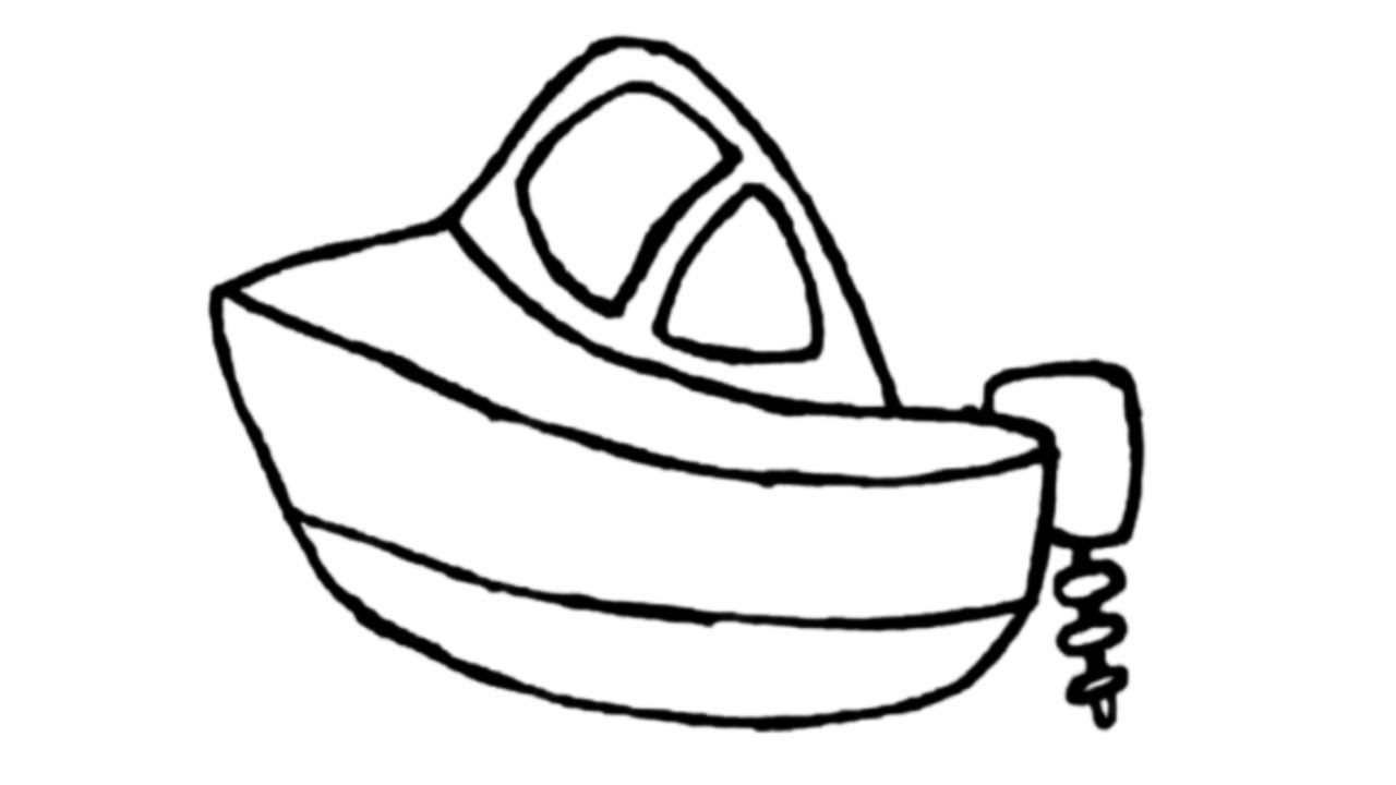 Speed Boat drawing easy step by step Mr Drawtoon YouTube