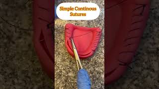 Simple Continous Sutures #asapdentallearn #shorts #dental