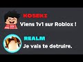 Un youtubeur ma dfi sur roblox ft koseki