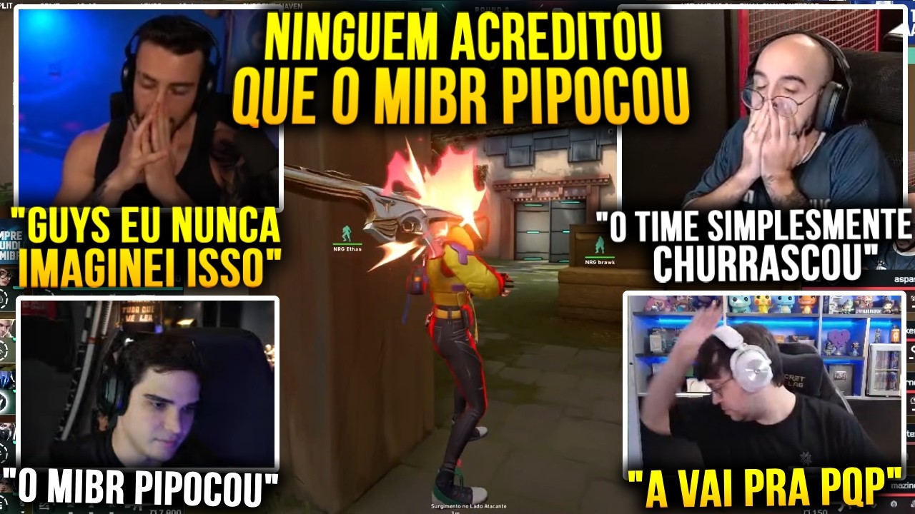 STREAMERS NÃO ACREDITARAM QUE O MIBR CHURRASCOU E TOMOU UM REVERSE SWEEP INSANO PRA NRG!