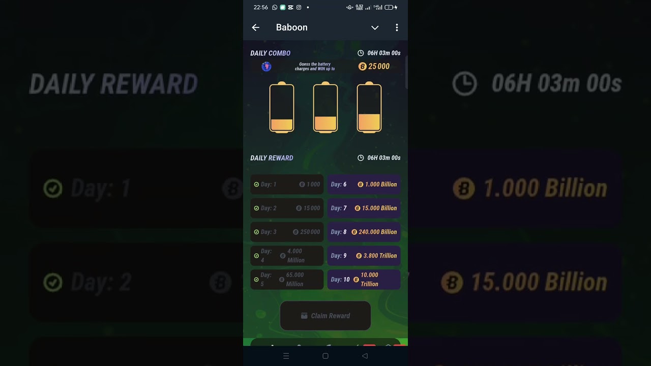 baboon daily combo today | 12 January baboon combo | baboon daily combo 12 January