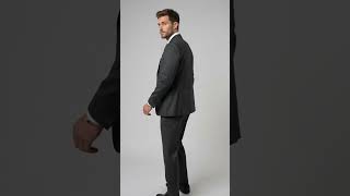 Men’s Black Bold Pinstripe 1920s Suit with Vest and Pants – Vintage Gangster Style Outfit