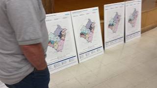 Approximate redistricting maps for various scenarios for Bedford County Public Schools