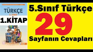 5.sınıf türkçe ders kitabı 1.kitap sayfa 29 cevapları meb yayınları