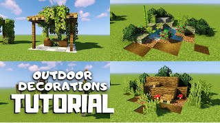 Minecraft: 10+ Medieval Decoration Ideas  Village Decoration Ideas  (Tutorial) 