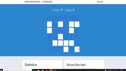 Human Benchmark - Visual Memory