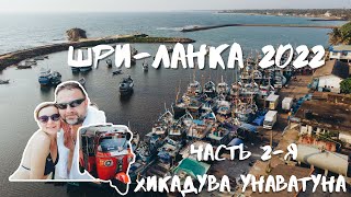Шри-Ланка 2022. Часть 2-я. Хикадува, Унаватуна. Пляж с черепахами. Переезд на туктуке.