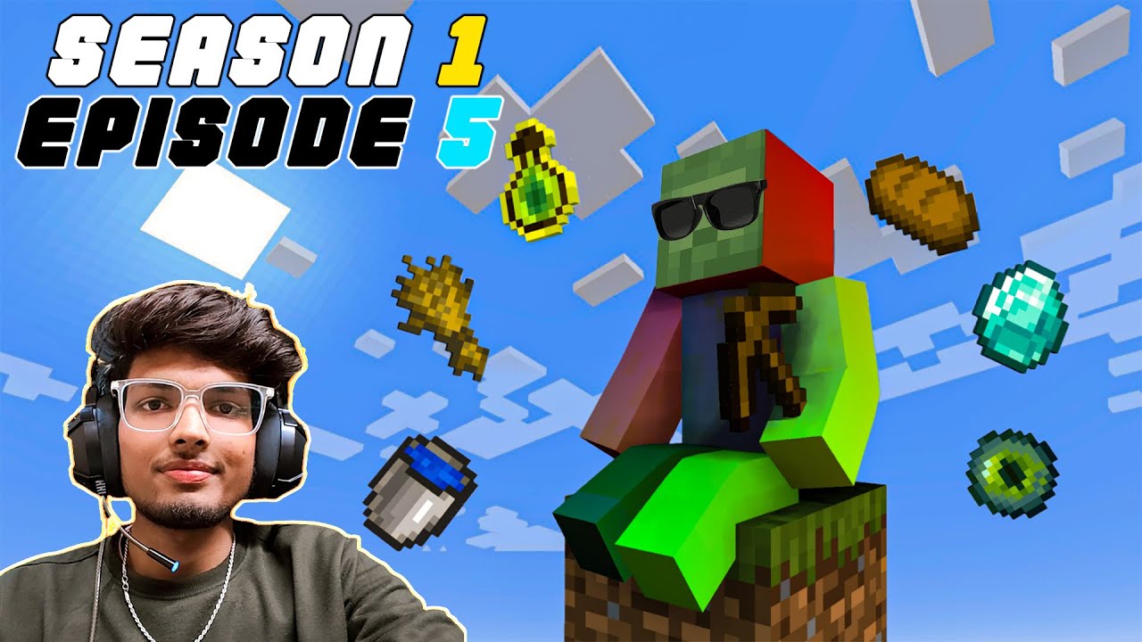 MINECRAFT ONE BLOCK 😃 SEASON 1 EPISODE 5 !!