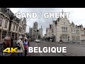🇧🇪   Walking in GHENT | Balade à GAND | Belgium | Historic center | 4K