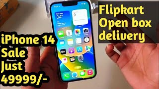 🔥 iPhone 14 Unboxing & Open box delivery flipkart | open box delivery of iPhone | BBD sale iphone