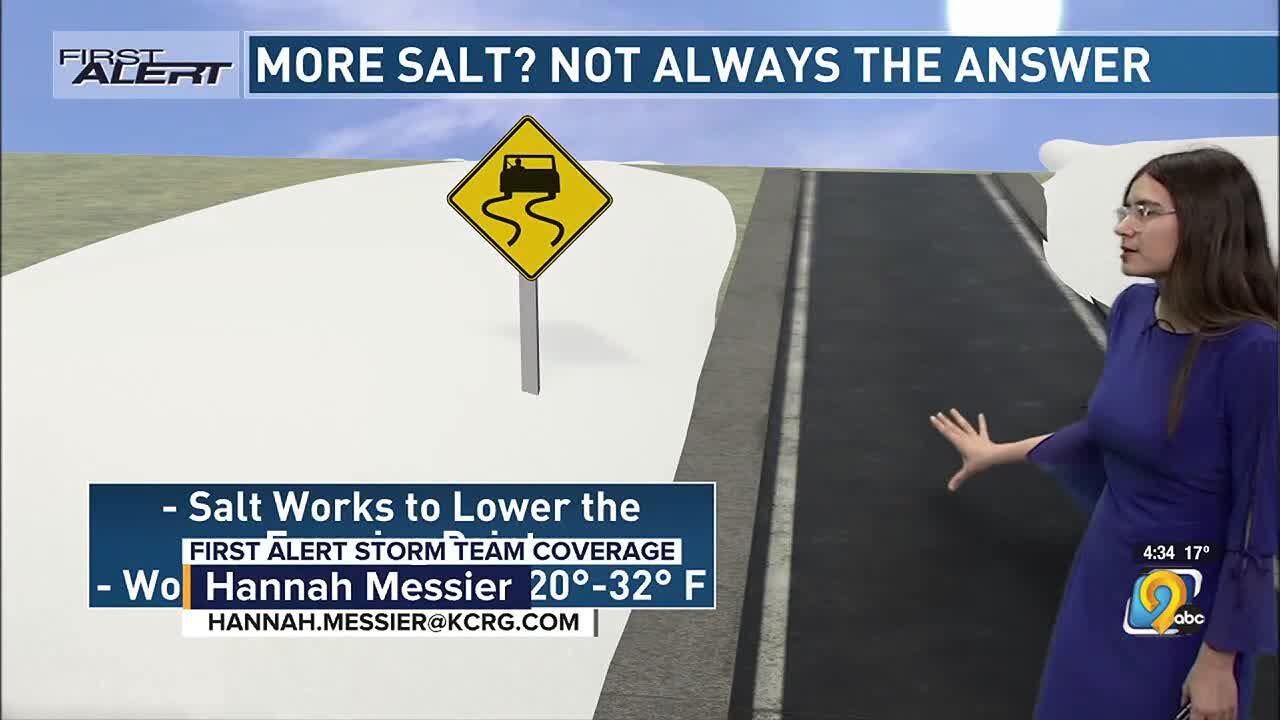 Too cold for salt and brine - YouTube