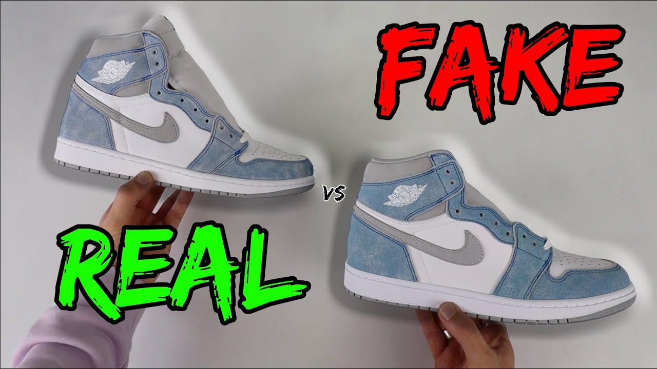 VS FAKE! NIKE AIR JORDAN 1 HYPER ROYAL 