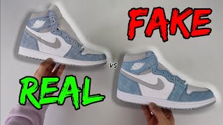 REAL VS FAKE! NIKE AIR JORDAN 1 HYPER ROYAL COMPARISON!