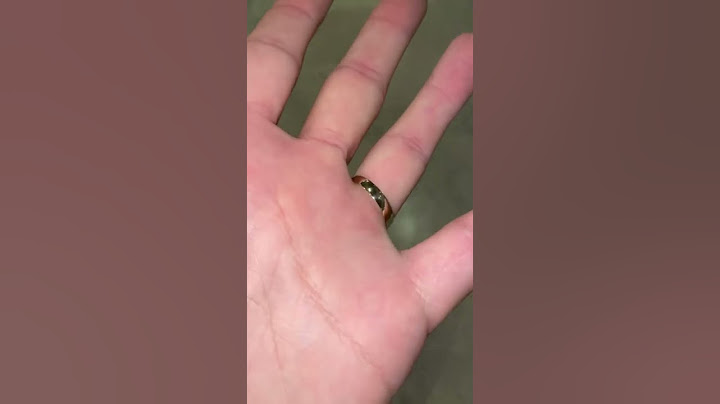 Enfin j’ai reçu ma bague en or trop content