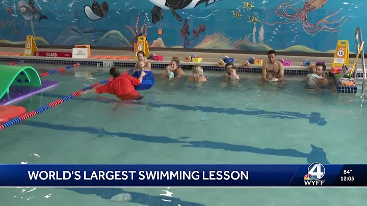 Upstate swim school takes part in 'World's Largest Swim Lesson'