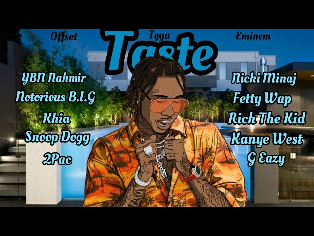 Taste Mega Remix - Nicki Minaj, Fetty Wap, 2Pac, Kayne West 