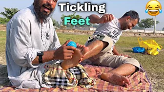 Unexpected Reaction: Intense! Tickling With Foot Massage 😂