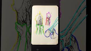 Unnamed Choking Creature | Doctor Nowhere - Line Art 541 #shorts #drawing #analoghorror #howtodraw