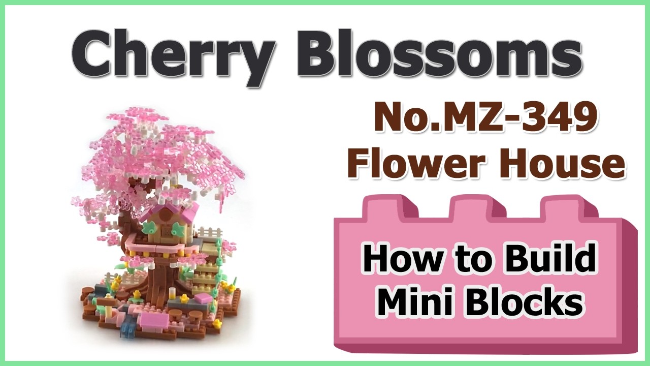 How to Build Cherry Blossoms Blocks - BiqiKingdom MZ-349