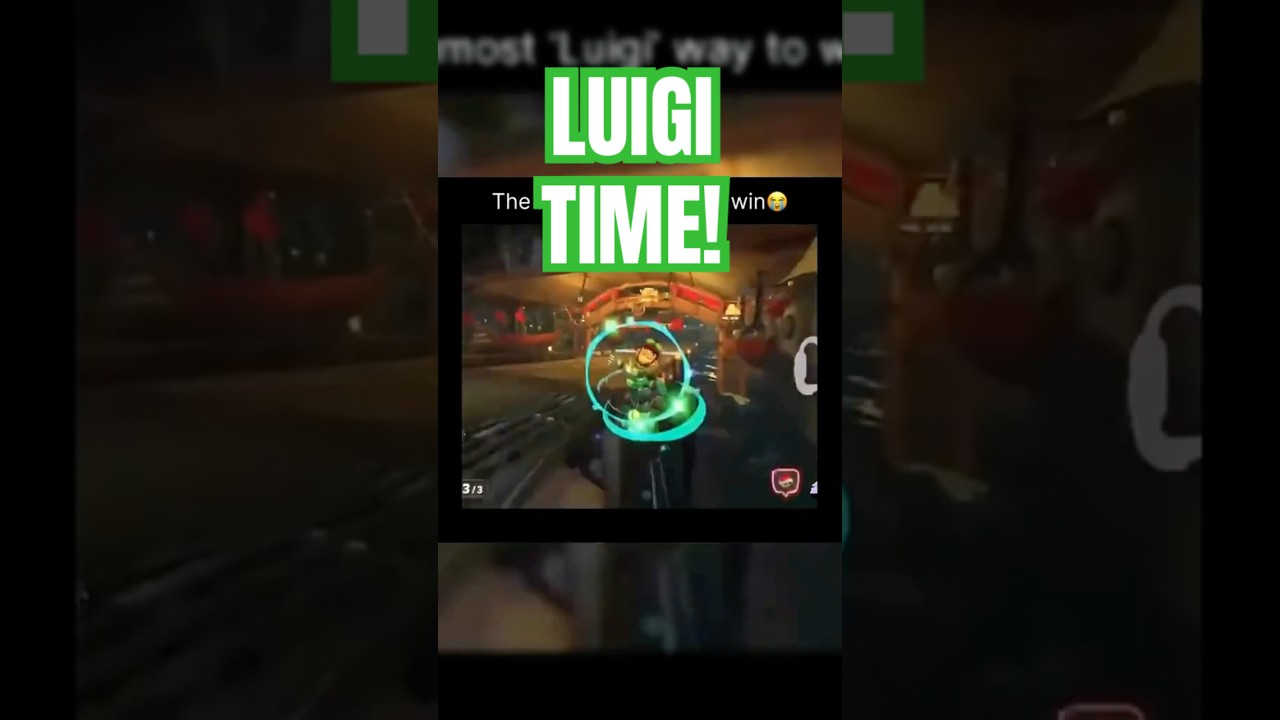 The most “Luigi” way to win 🤣 Mario Kart World meme (Nintendo Switch 2)