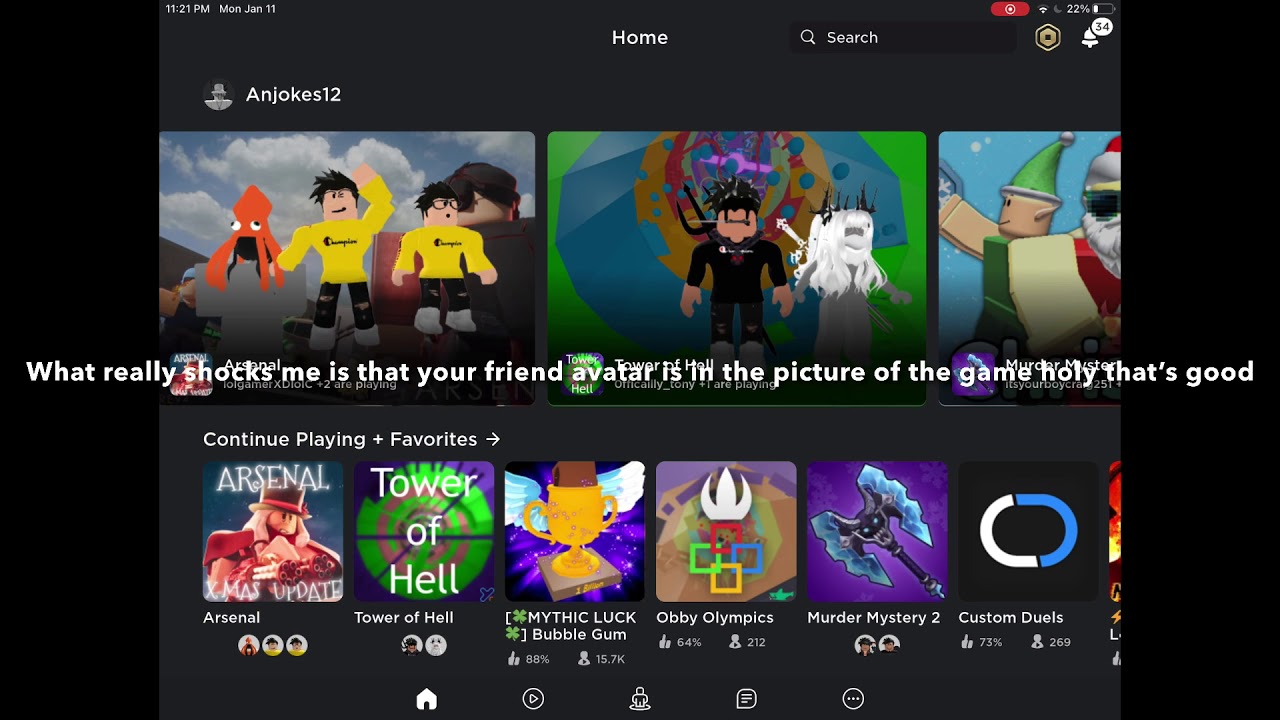 New Roblox Home Page Update! (Roblox) 