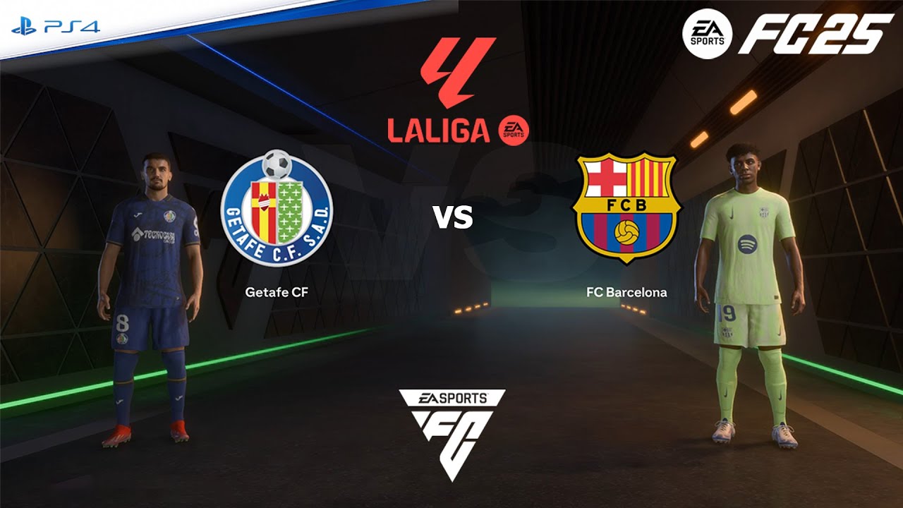 FC 25 PS4 - Getafe vs Barcelona | LaLiga EA Sports 2024/2025 - YouTube